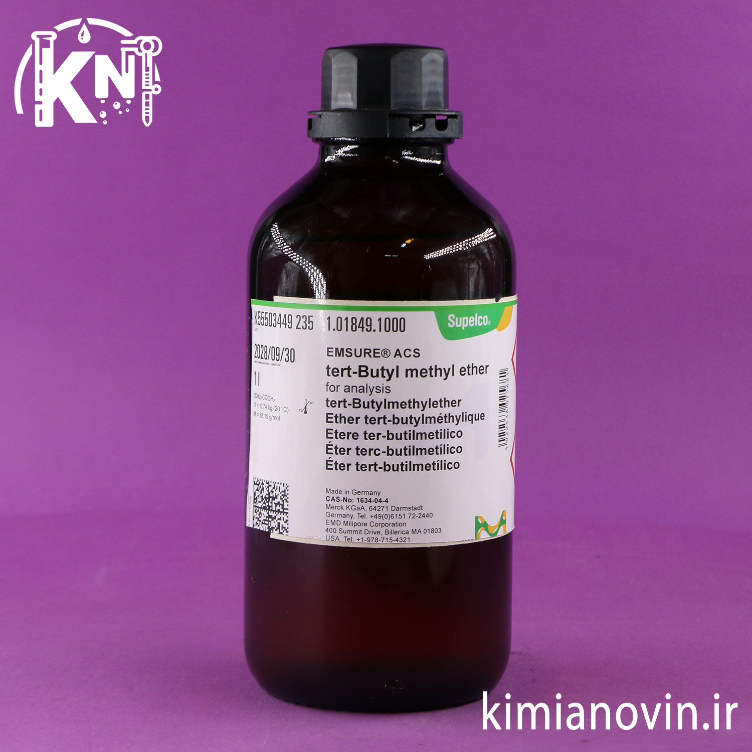 اتر ترت-بوتیل متیل مرک | Tert-Butyl Methyl Ether Merck